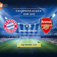  Soi kèo Bayern Munich vs Arsenal 02:45 ngày 16/2/2017: Toàn lực ứng chiến